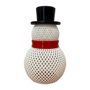 Boneco de Neve com Mini Vela Led