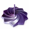 Roxo verde e prata
